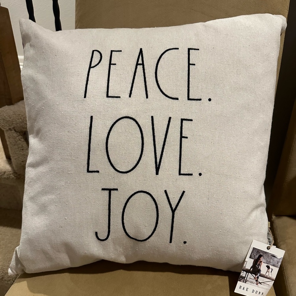 NWT Rae Dunn Throw Pillow